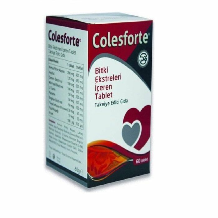 Colesforte Bitki Ekstreleri İçeren 60 Tablet