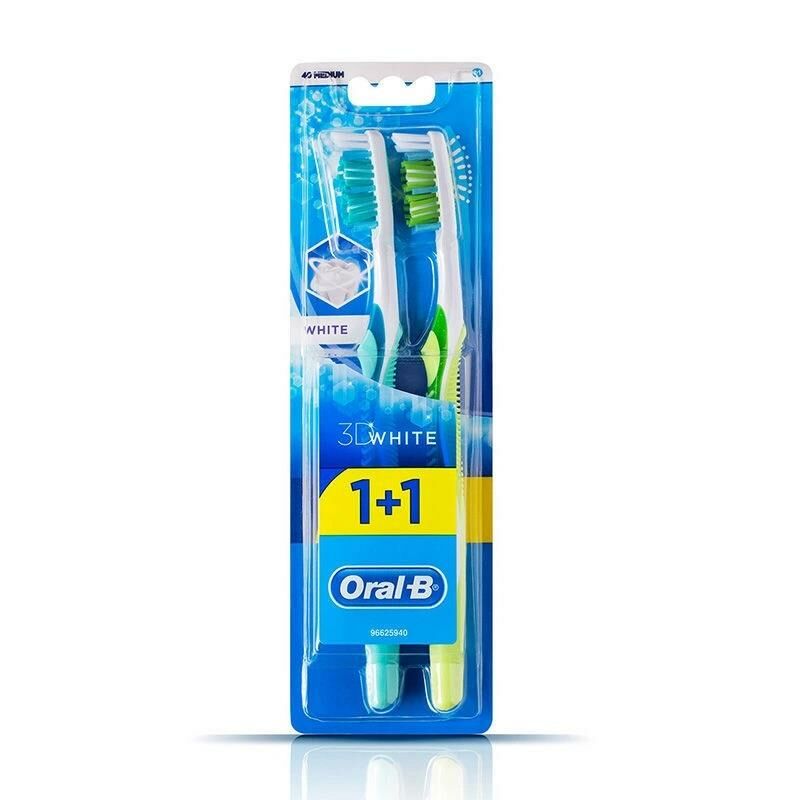 Oral-B Advantage 3D White Medium Diş Fırçası 1+1