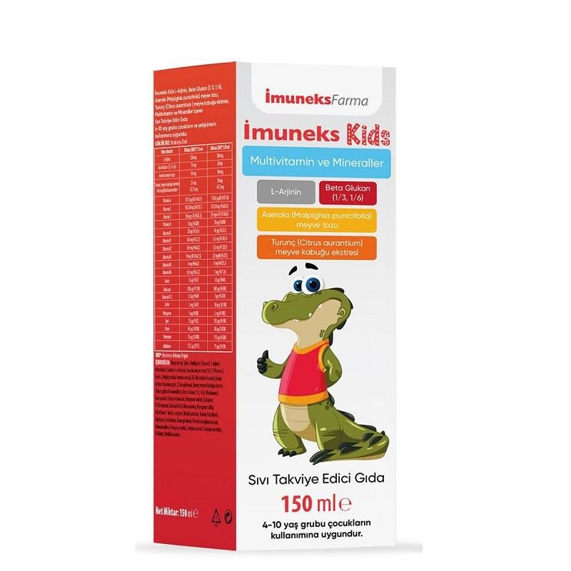 İmuneks Kids Multivitamin ve Mineral Sıvı 150ml