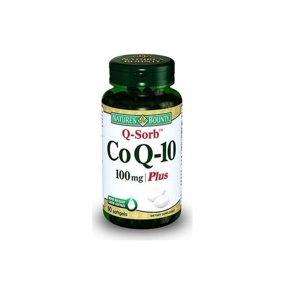 Nature's Bounty Co-Q10 100mg Plus 60 Softjel