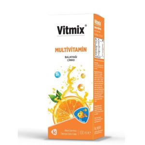 Vitmix Multivitamin Balık Yağı Şurubu 100ml - Portakal Aromalı