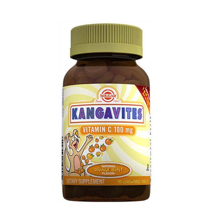 Solgar Kangavites Vitamin C 100 mg 90 Çiğneme Tableti