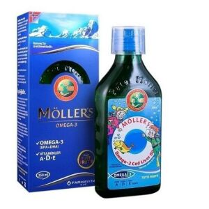 Möller's Cod Liver Oil 250 ml Balık Yağı Şurubu - Tutti Frutti Aromalı