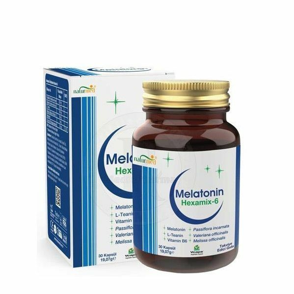 Naturmed Melatonin Hexamix-6 30 Kapsül