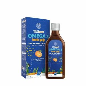 Wellcare Omega 3 Doğal Mandalina Balık Yağı Sıvı 150 ML