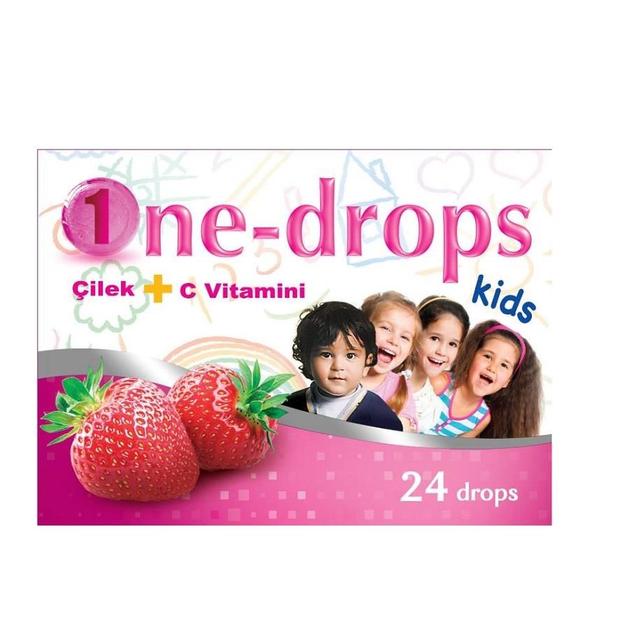 One-Drops Kids Çilek + C Vitamini 24 Drops