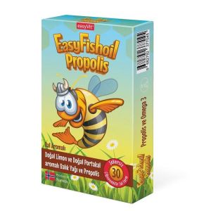 EasyFishOil Propolis Omega 3 30 Çiğneme Tableti