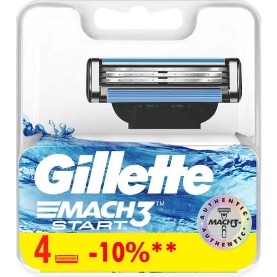 Gillette Mach3 Start 4'lü Yedek Tıraş Bıçağı