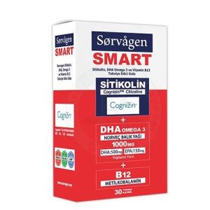 Sorvagen Smart Sitikolin DHA Omega 3 ve Vitamin B12 30 Kapsül