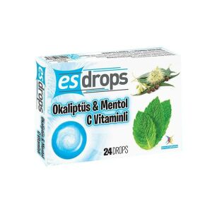 EsDrops Okaliptüs, Mentol , C Vitaminli 24 Drops