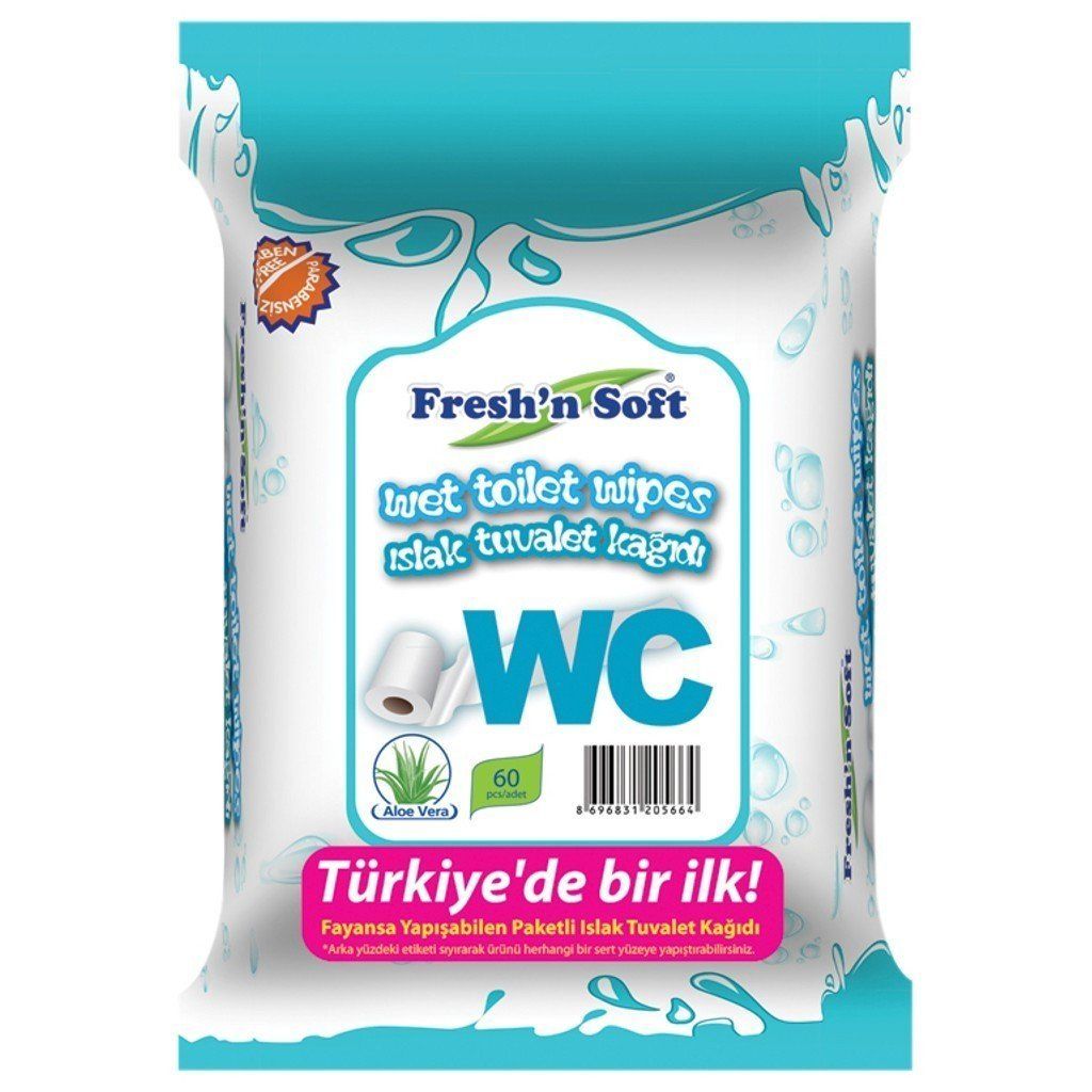 Fresh'n Soft Wc Islak Tuvalet Kağıdı 60 Adet
