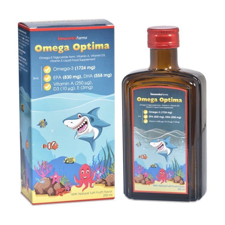 Imuneks Farma Omega Optima Liquid Food Supplement Şurup 250ml