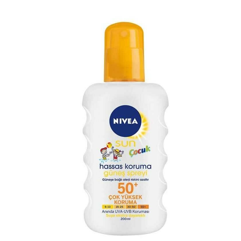 Nivea Sun Kids Hassas Koruma Güneş Spreyi Spf50+ 200 Ml