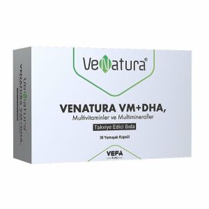 Venatura VM + DHA , Multivitamin ve Multimineral 30 Kapsül