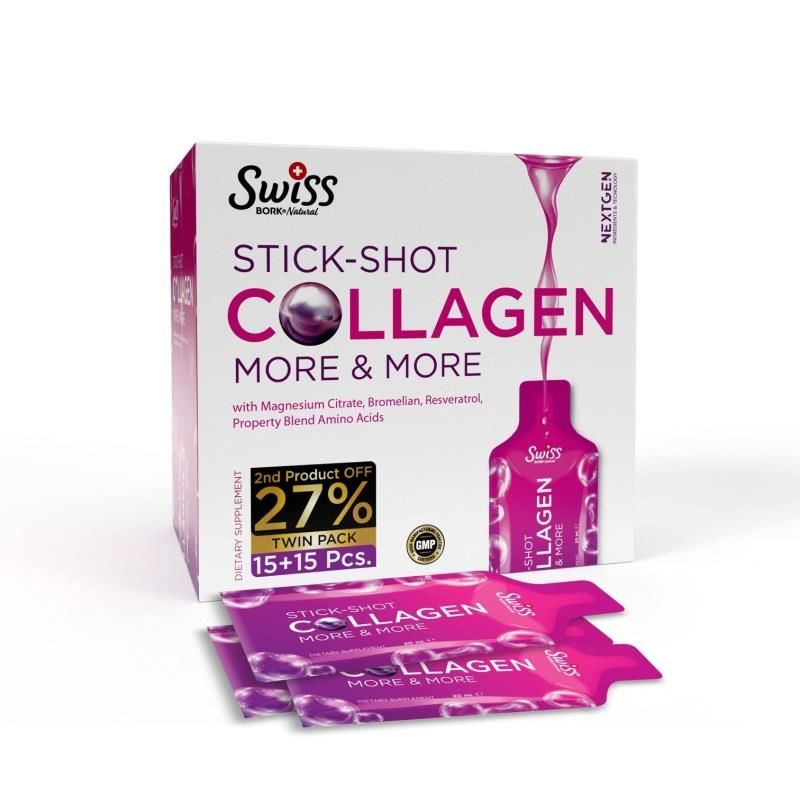 Swiss Bork Stick Shot Collagen 20 ML X 30 pcs