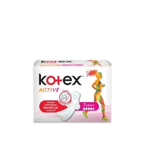 Kotex Active Ultra Kanatlı Uzun Ped 7 Adet