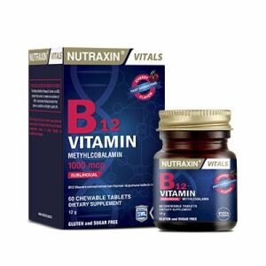 Nutraxin Vitamin B12 Methylcobalamin 1000mcg 60 Dil Altı Tableti