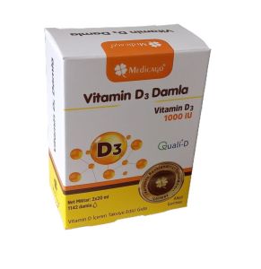 Medicago Vitamin D3 Damla Vitamin D3 1000IU  2x20ml (40ml)