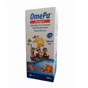Omepa Omega 3 Balık Yağı A D Ve E Vitamini Portakal Aromalı Sıvı 150ml