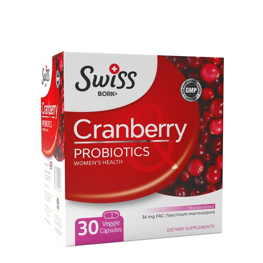 Swiss Bork Cranberry Probiotics 30 Kapsül
