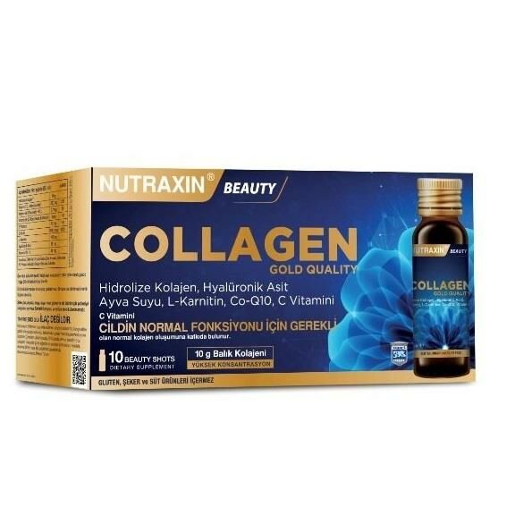 Nutraxin Gold Collagen 10 Beauty Shots - İçilebilir Flakon