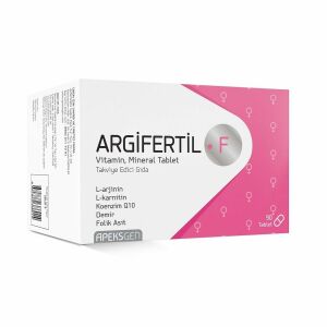 Argifertil F L Arjinin, L Karnitin, Vitamin ve Mineral 90 Tablet
