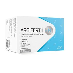 Argifertil M L Arjinin, L Karnitin, Vitamin ve Mineral 90 Tablet