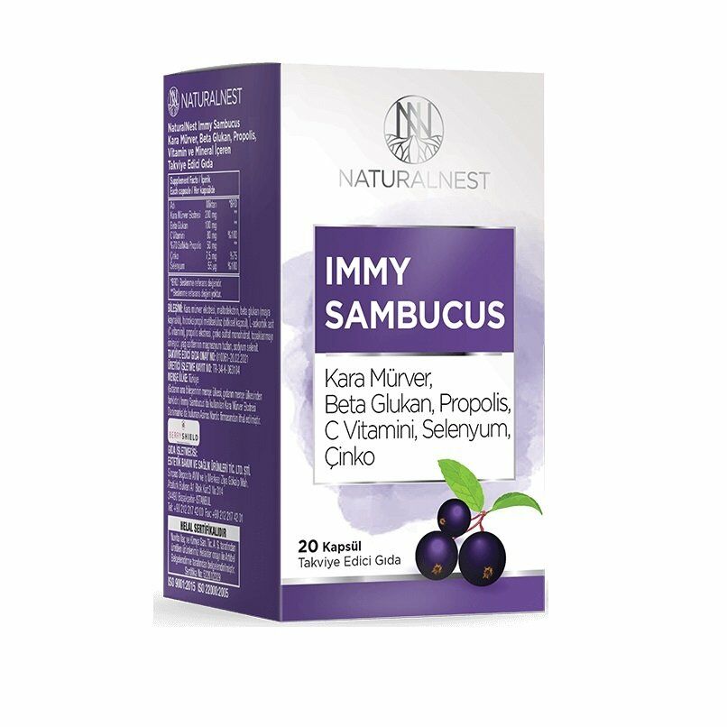 Naturalnest Immy Sambucus Kapsül 20 lı