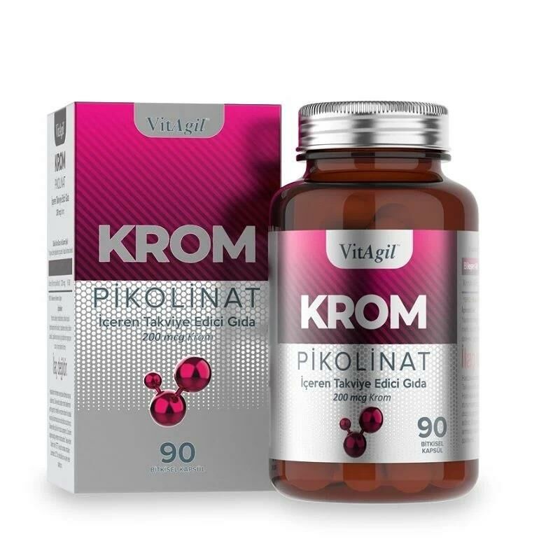 Vitagil Krom Pikolinat 200mcg 90 Tablet