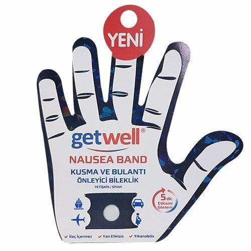 Getwell Nausea Band Kusma Ve Bulantı Karşıtı Bileklik YETİŞKİN SIYAH