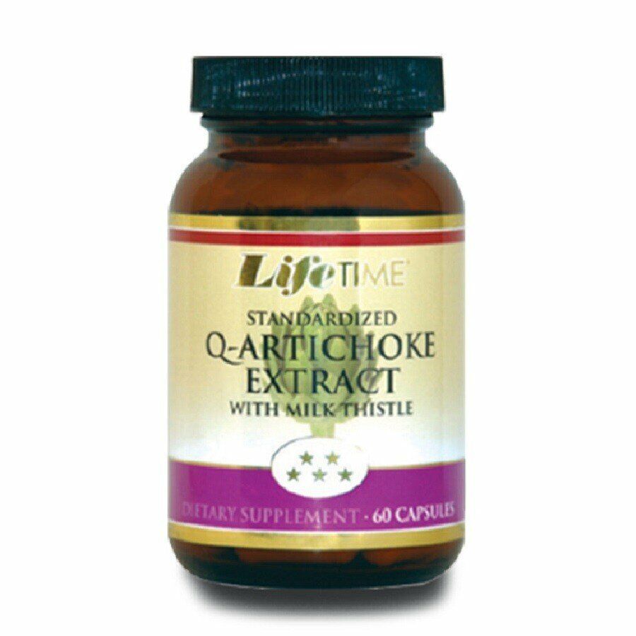 Life Time Q-Artichoke Extract with Milk Thistle 60 Kapsül