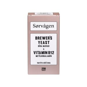 Sorvagen Brewers Yeast (Bira Mayası) ve Vitamin B12 250 Tablet