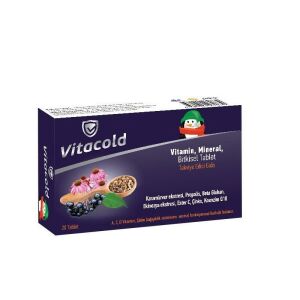 Vitacold 20 Tablet (Kara Mürver, Propolis, Beta Glukan içerikli)