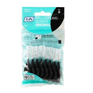 Tepe Interdental Brush Original 8 Pcs - TePe 1.5 MM Arayüz Fırçası SİYAH