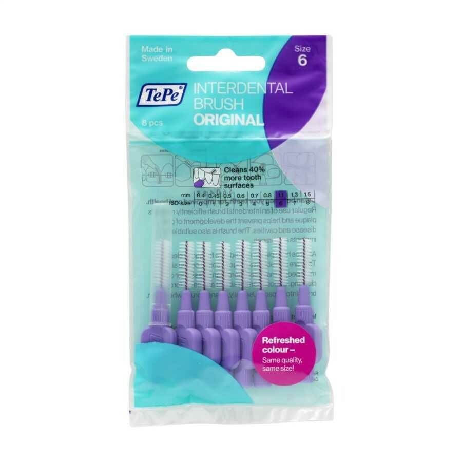 Tepe Interdental Brush Original 8 Pcs , 1.1 MM TePe Arayüz Fırçası MOR