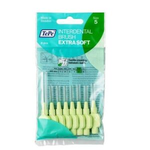 Tepe Interdental Brush Extra Soft 8 Pcs - Extra Arayüz Fırçası Yeşil 0.8mm