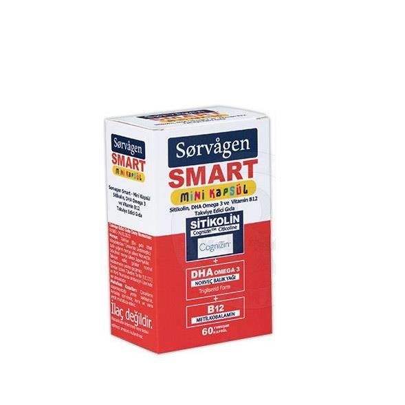 Sorvagen Smart Mini Kapsül Sitikolin Omega 3 60 Kapsül