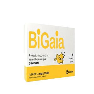 Bigaia Probiyotik Çilek Aromalı Çiğneme 10 Tablet