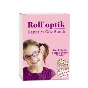 Roll Optik Kapatıcı Göz Bandı KIZ 20 Adet