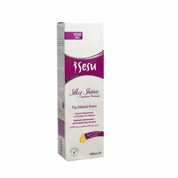 Sesu Silky Shine Tüy Dökücü Krem 100ml - Hassas Ciltler