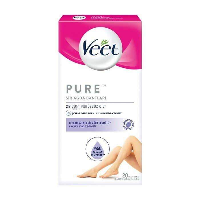 Veet Pure Hipoalerjenik Ağda Bandı 20’li