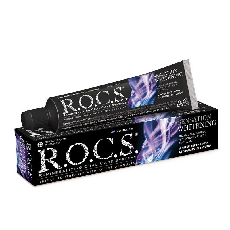 ROCS Sensation Whitening - Ekstra Beyazlatıcı Florürsüz Diş Macunu 60ml