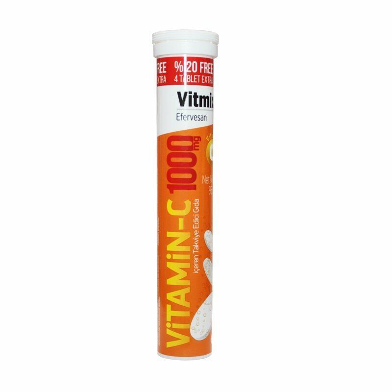 Vitmix Vitamin C 1000mg Efervesan Tablet 20 lik (%20 Free 4 Tablet Bedava)
