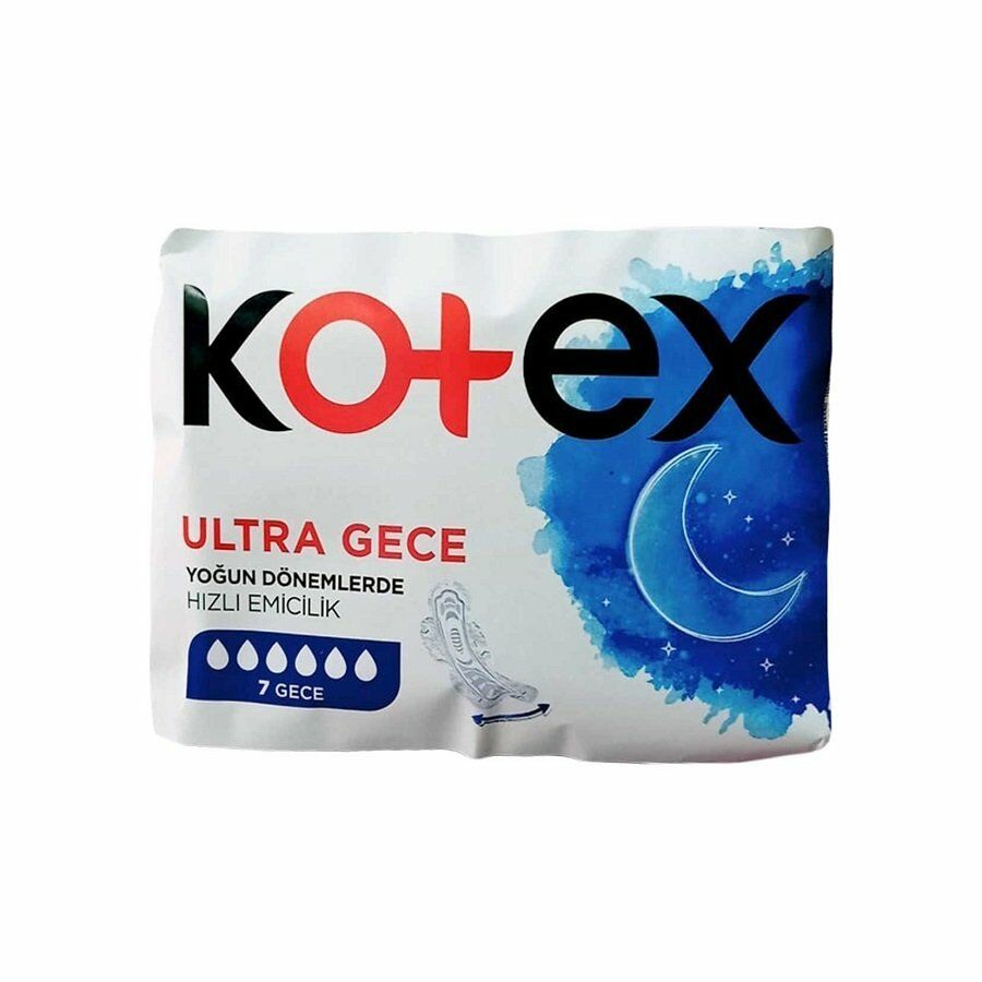 Kotex Ultra Gece Hijyenik Ped 7'li Paket