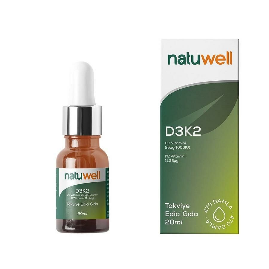 Natuwell Vitamin D3K2 20 ML Damla