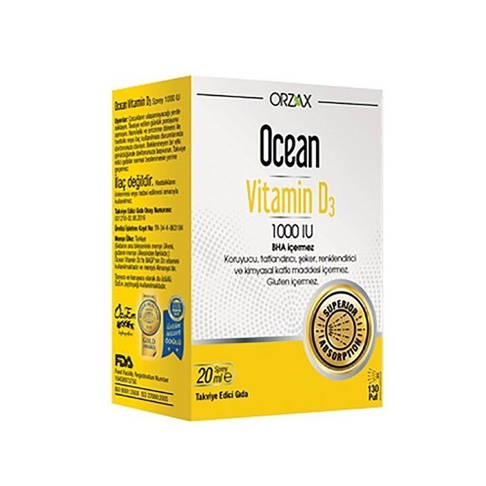Ocean Vitamin D3 1000 IU Sprey 20ml