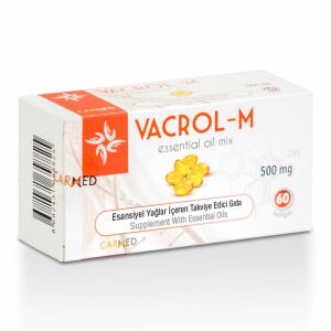 Vacrol M 500mg Karvakrol içeren 60 Soft Gel Kapsül