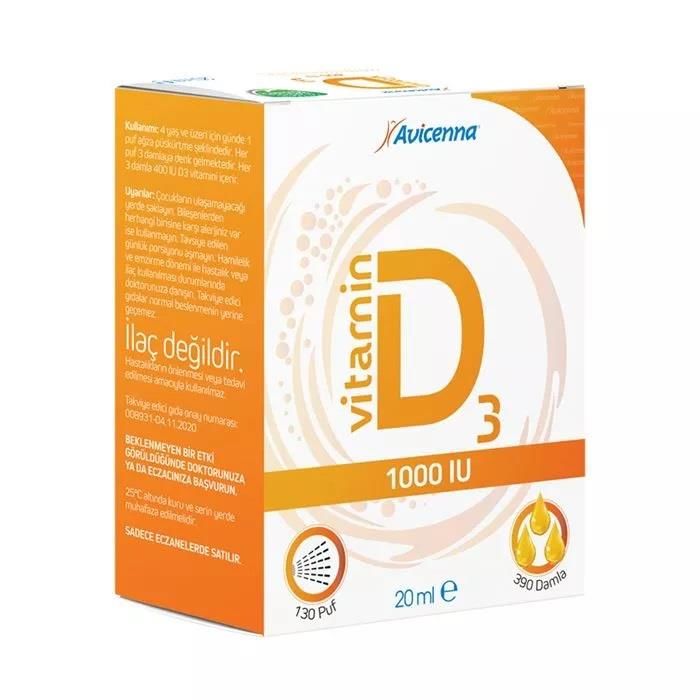 Avicenna Vitamin D3 1000IU Sprey 20ml
