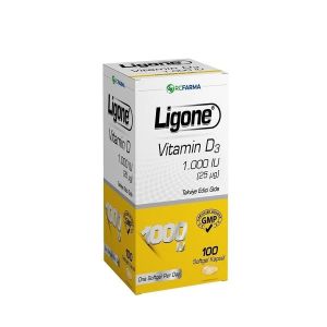 Ligone Vitamin D3 1000IU Softgel 100 Kapsül
