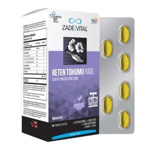 Zade Vital Keten Tohumu Yağı Kapsül Blister Ambalaj 60